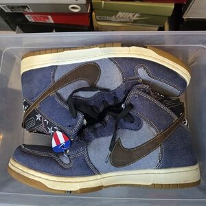 Nike Dunk Cmft Denim - 705434-401 Sneakers High Sz 12 Pre-owned
